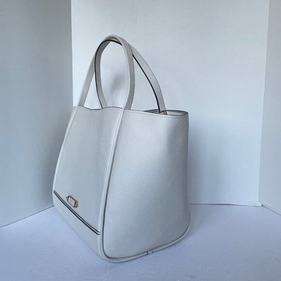 Kate Spade Gramercy Extra Large White Tote Pebbled Roomy Soft Shoulder Bag - Picture 5 of 11